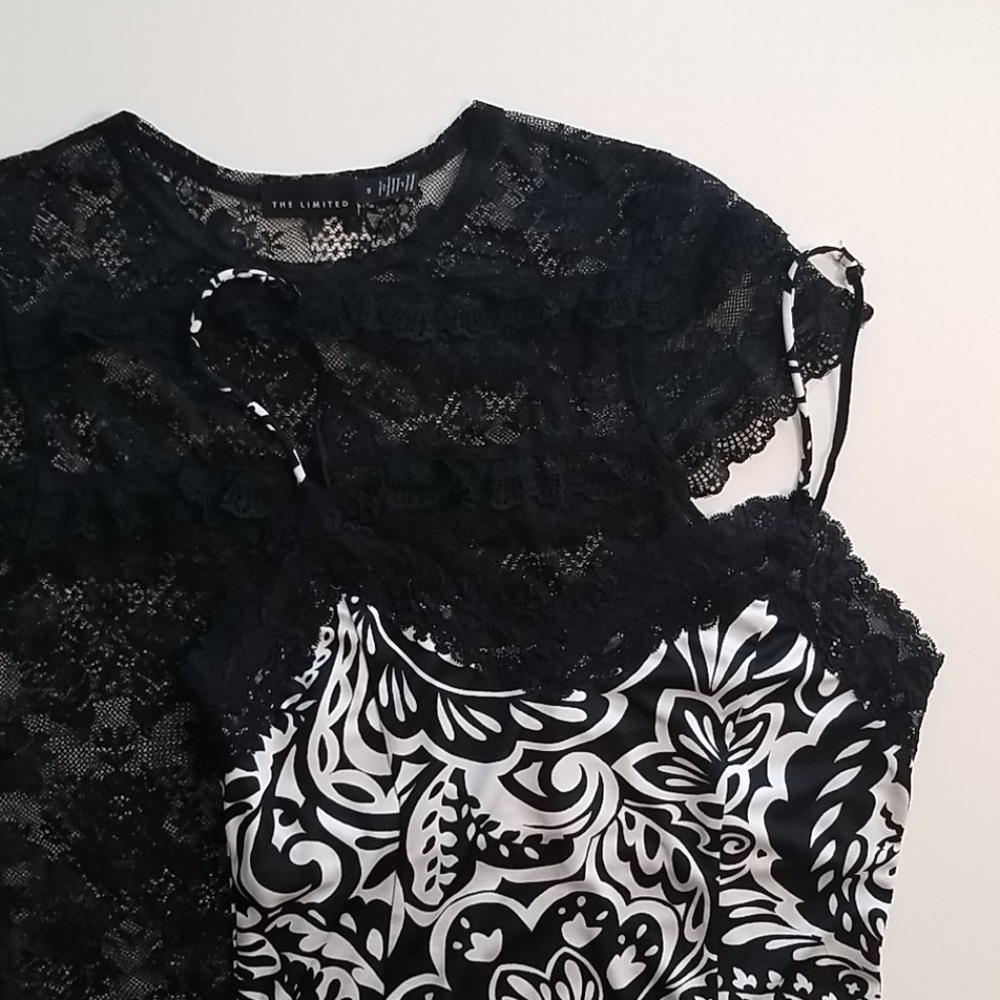 BUNDLE The Limited Vintage Cami + Lace Tee + Tank